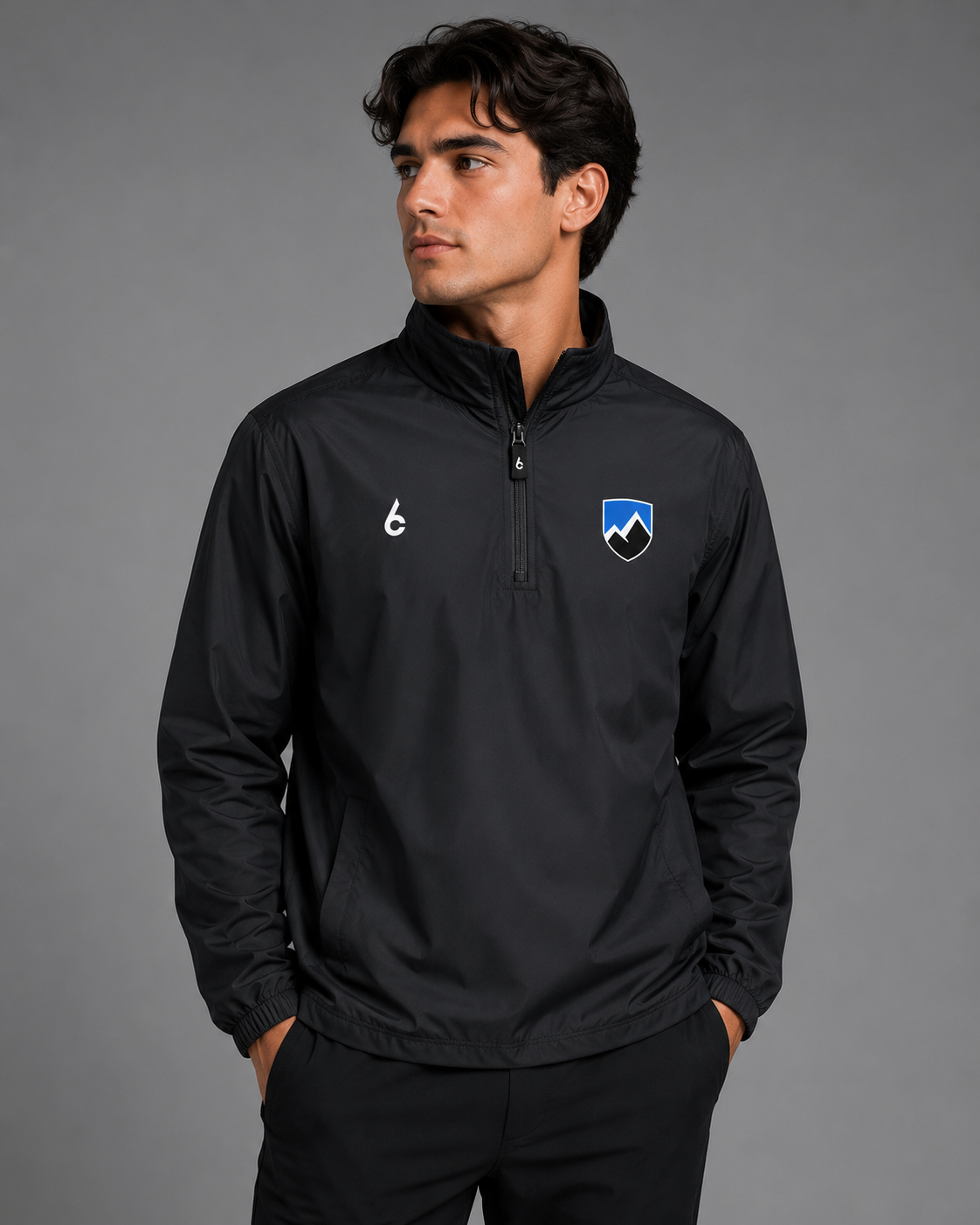 Adult Core Windbreaker Quarter Zip Jacket