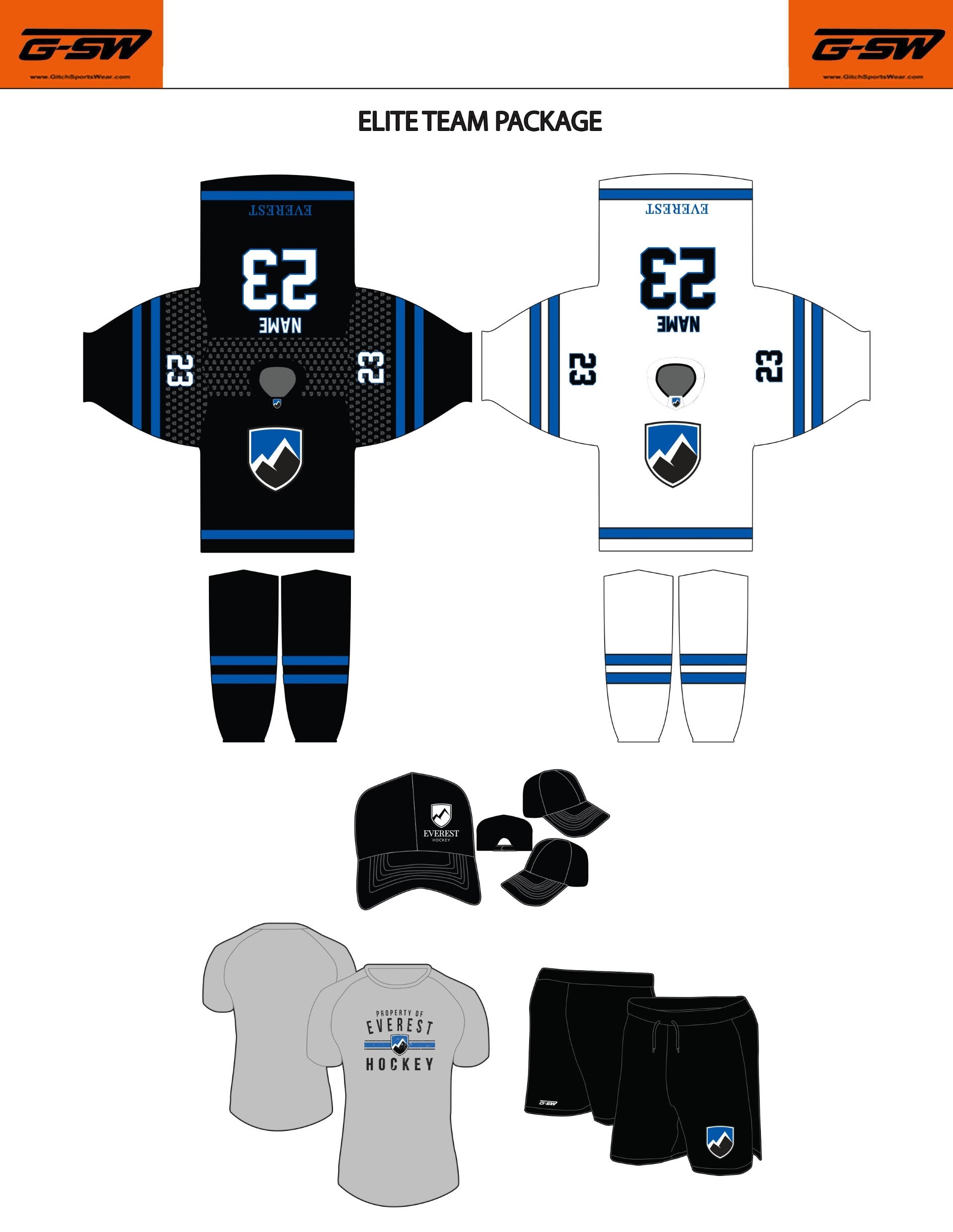 ELITE TEAM '24 Everest Hockey Spring Uniform Package The Everest Shop